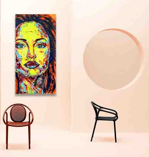 86_Angelina Jolie.Intelligent, canvas, wood, mix media, epoxy resin, 124x62 cm, 2020
AVAILABLE