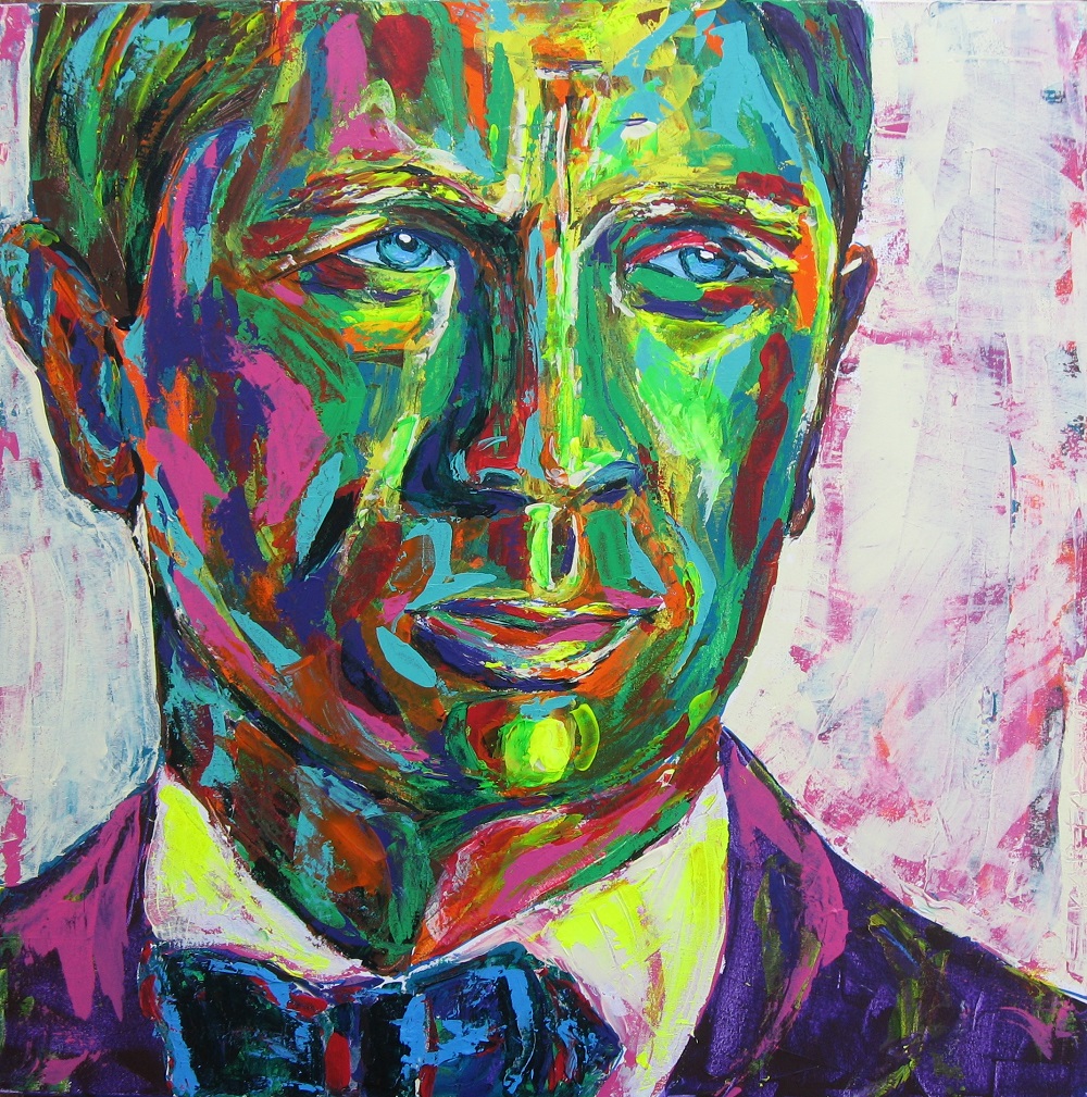 55_Courage. Daniel Craig, acrylic on canvas, 80x80, 2019
AVAILABLE