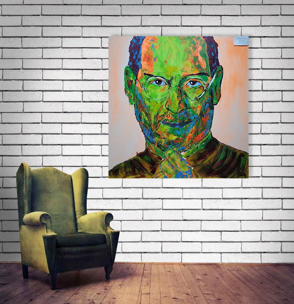 75_Steve Jobs, Empire, acrylic, canvas, 100 x 100, 2019
SOLD OUT