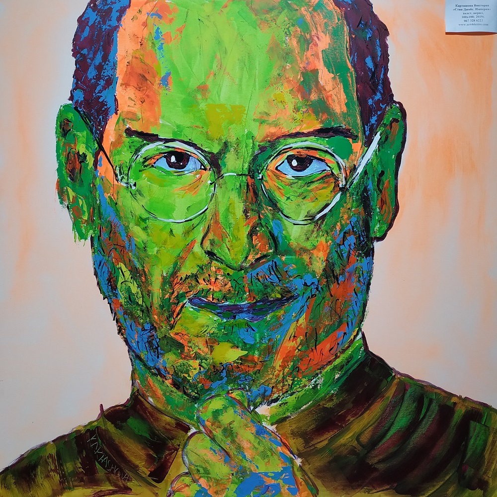 75_Steve Jobs, Empire, acrylic, canvas, 100 x 100, 2019
SOLD OUT