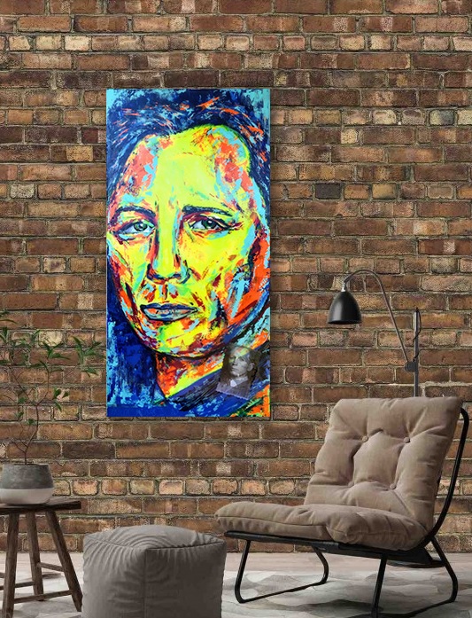 91_Daniel Creig. James Bond. Agent 007, canvas, wood, mix media, epoxy resin, 124x62 cm, 2020
AVAILABLE